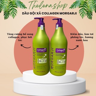 Dầu gội Collagen MORGARJI COLLAGEN X3 800ml Kiềm dầu, dưỡng tóc mềm mượt, chống rụng tóc Chính hãng Thelenashop