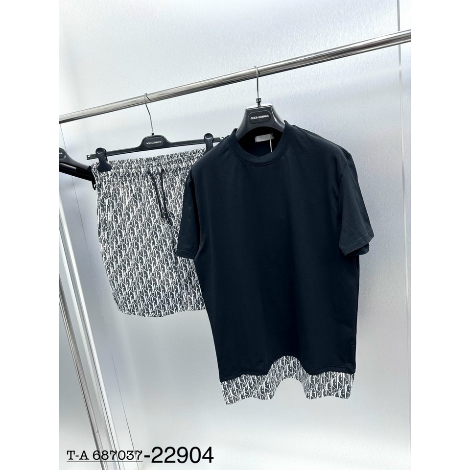 Bộ Quần Áo Nam Vân DI Ô Phối Quần Chất Cotton Siêu Nét