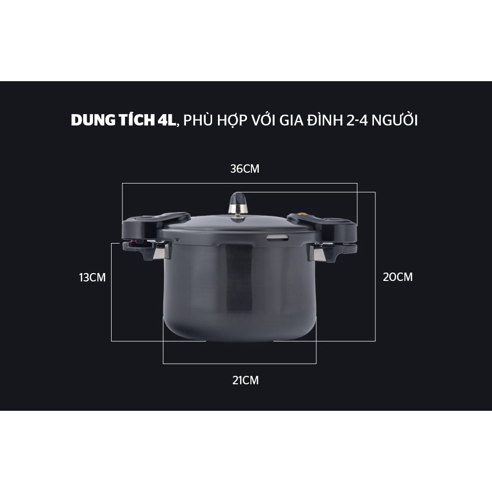 Nồi áp suất Anod Sunhouse LC400