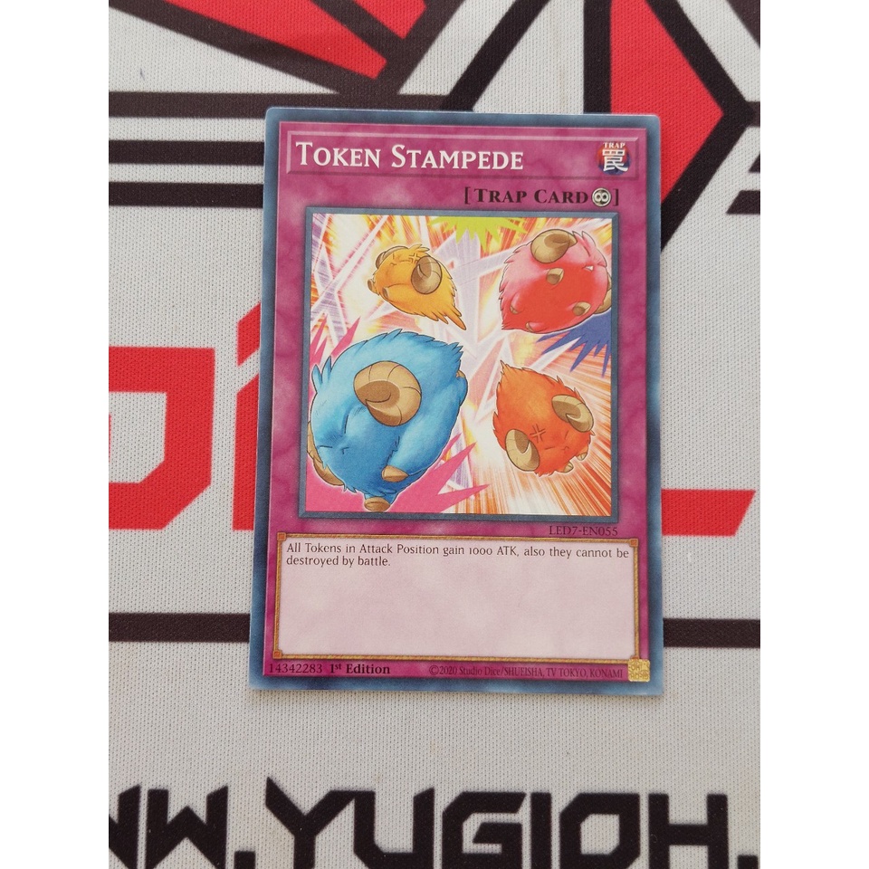Thẻ Bài Mint90 Yugioh Trap Token Stampede - STOR-EN076 - Common