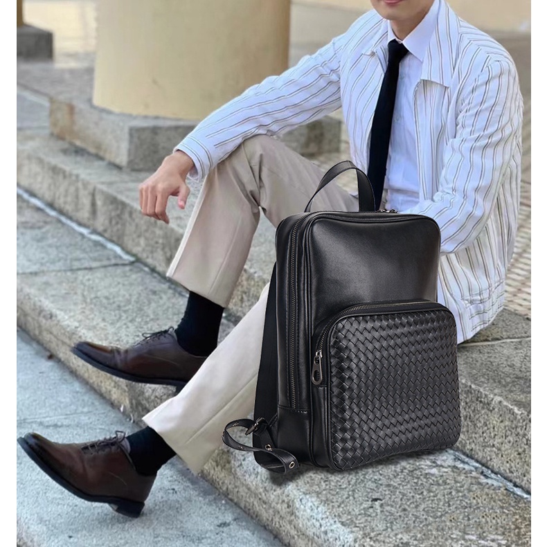 BALO DA PU CAO CẤP ĐỰNG VỪA LAPTOP 15.6INCH