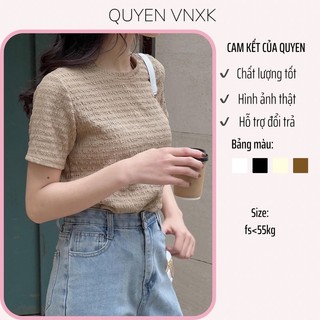 Áo thun xốp cổ tròn dáng vừa, áo thun basic dễ phối đồ, phù hợp nhiều lứa tuổi