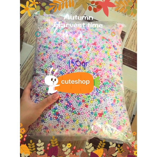 hạt xốp mix màu( 150gr)