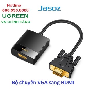 Cáp chuyển vga ra hdmi màu đen dài 25cm jasoz t-g119 - chính hãng bh 18 tháng