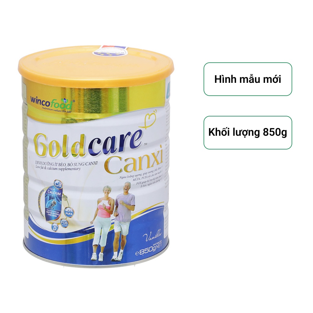Combo 4 lon Sữa bột Wincofood Goldcare Canxi (850g/lon)