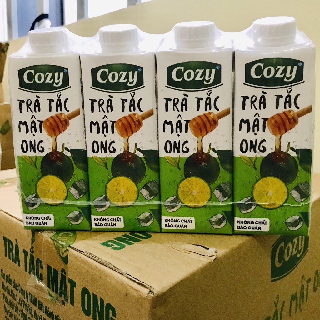 Thùng trà Cozy vị Đào Sả/Vải/Tắc Mật Ong 135K