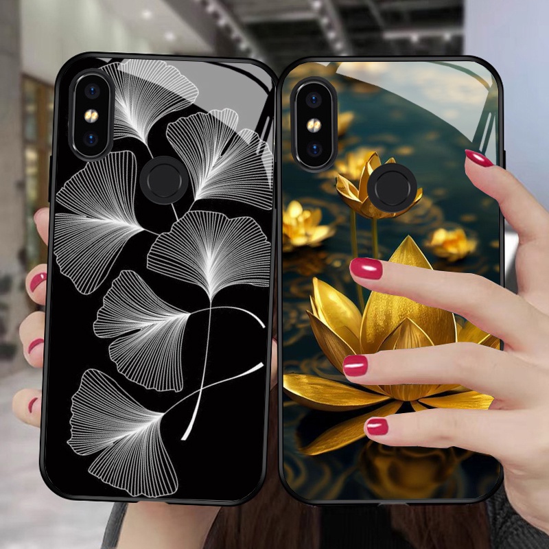 Ốp Lưng Xiaomi Mi 8, Mi 8 SE, Mi 8 Lite Mặt kính cường lực chất lượng, cao cấp, sáng bóng