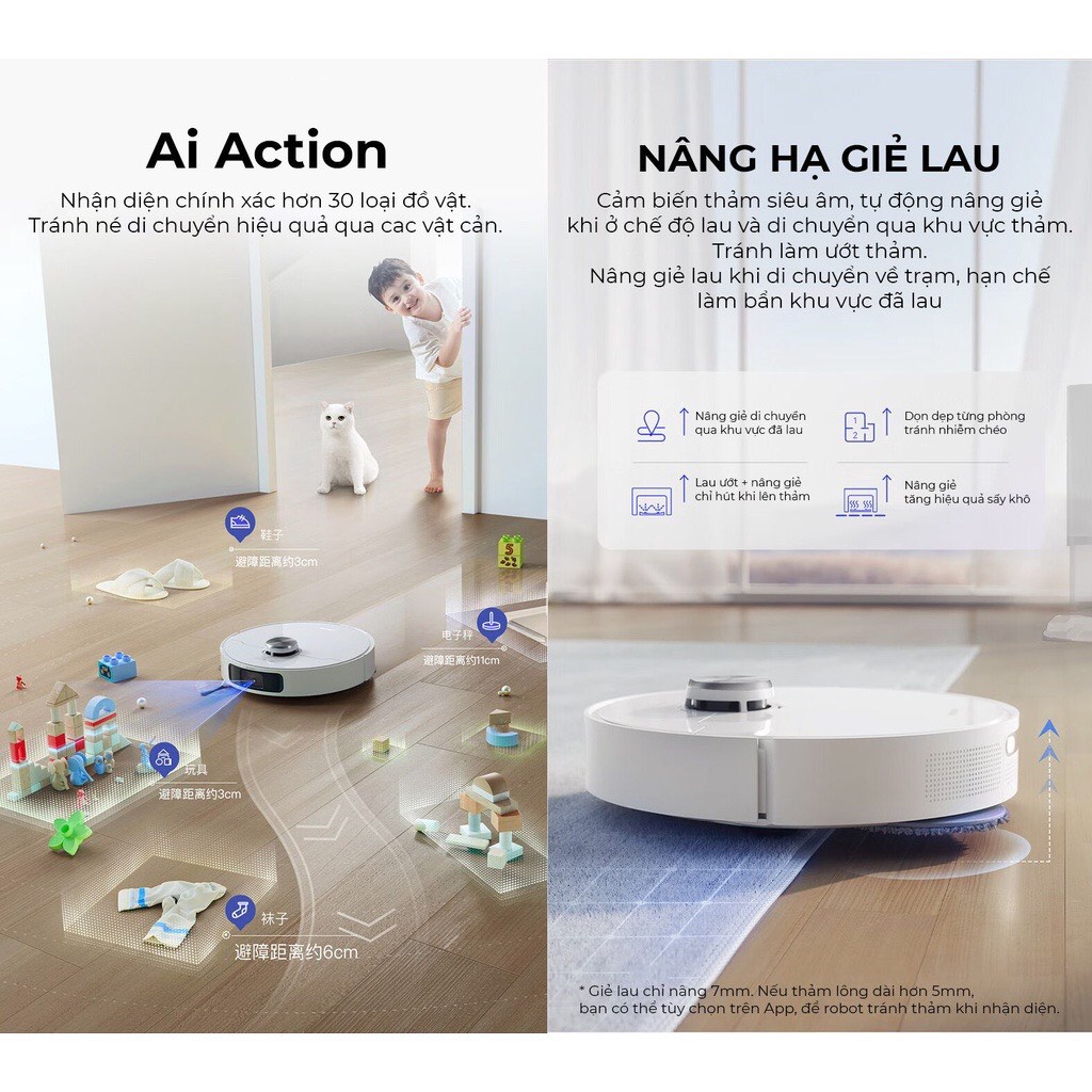 Robot Hút Bụi Lau Nhà Dreame bot W10S Pro Tự Giặt Giẻ, Sấy Khô, Hàng chính hãng, Bảo hành 24 tháng | BigBuy360 - bigbuy360.vn