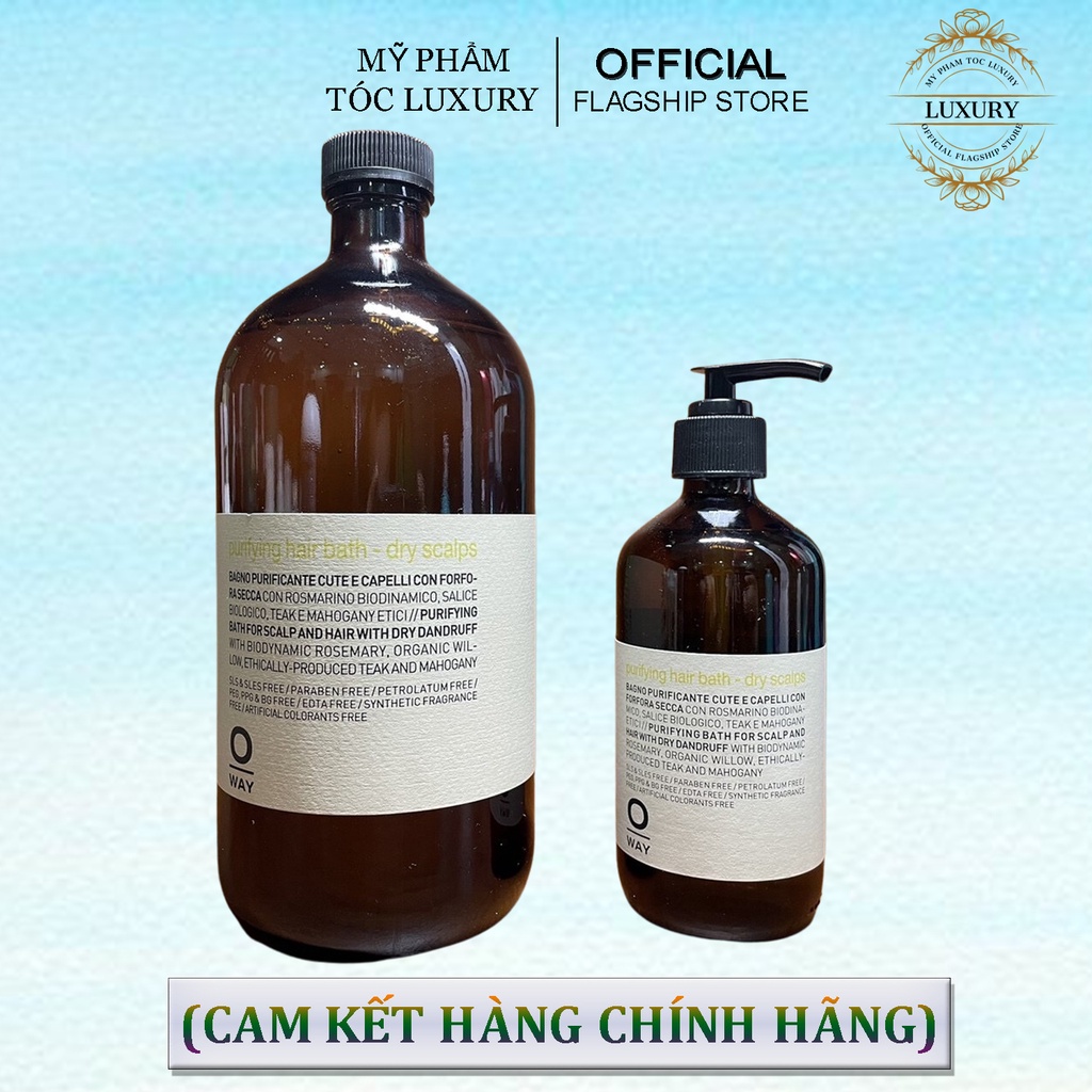 Dầu Gội Giảm Gàu Cho Da Đầu Dầu OWAY PURIFYING HAIR BATH oily SCALPS 240 ml - 950ML