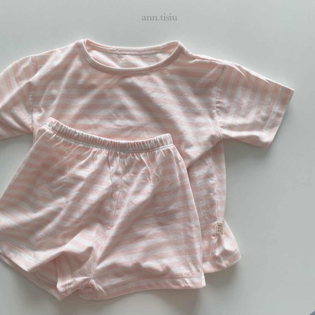 Bộ đồ cotton Hàn cho bé ~ Ann.tisiu ~ Candy ~ PINK