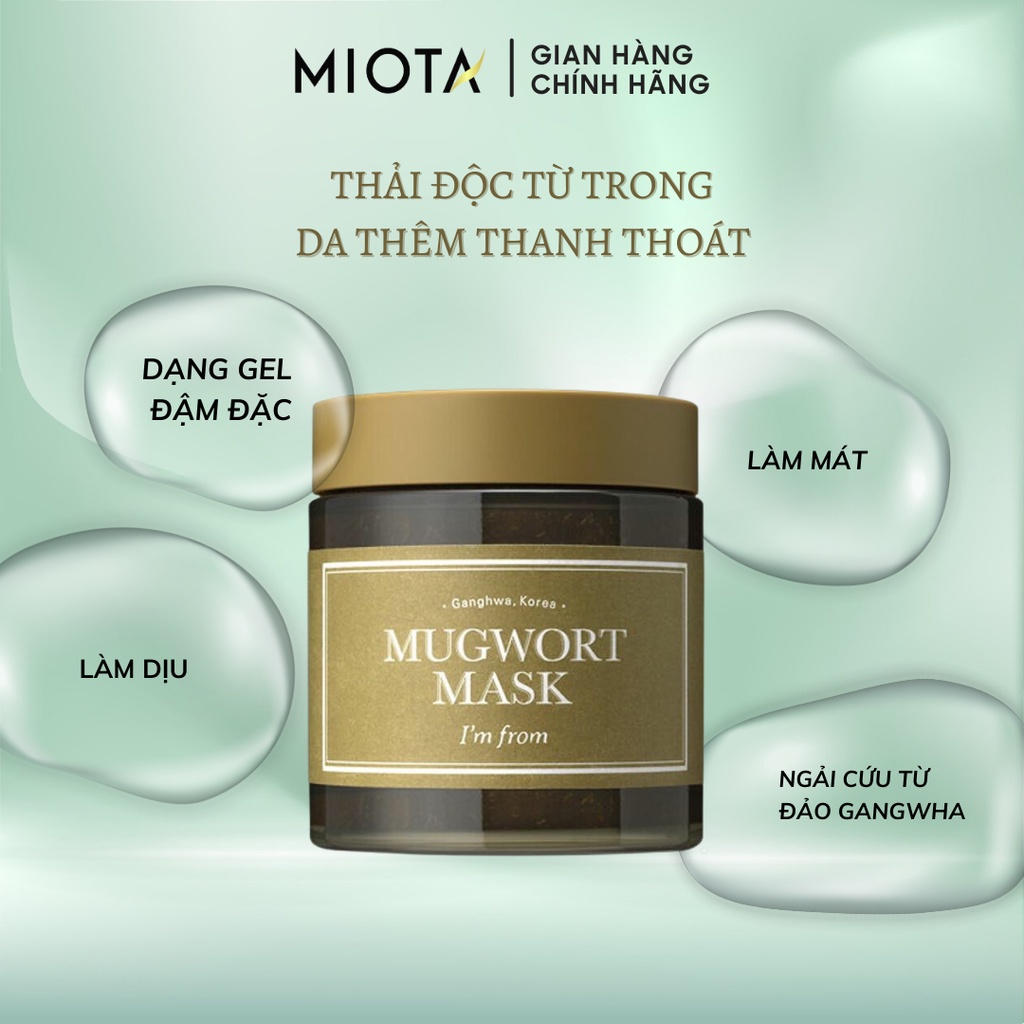 Mặt Nạ Rửa Ngải Cứu I'm From Mugwort Mask 110g