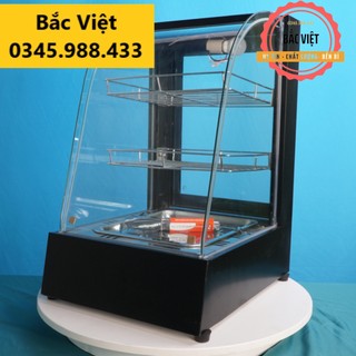 Tủ  trưng bày hâm nóng, giữ nóng thức ăn 1 khay - màu đen