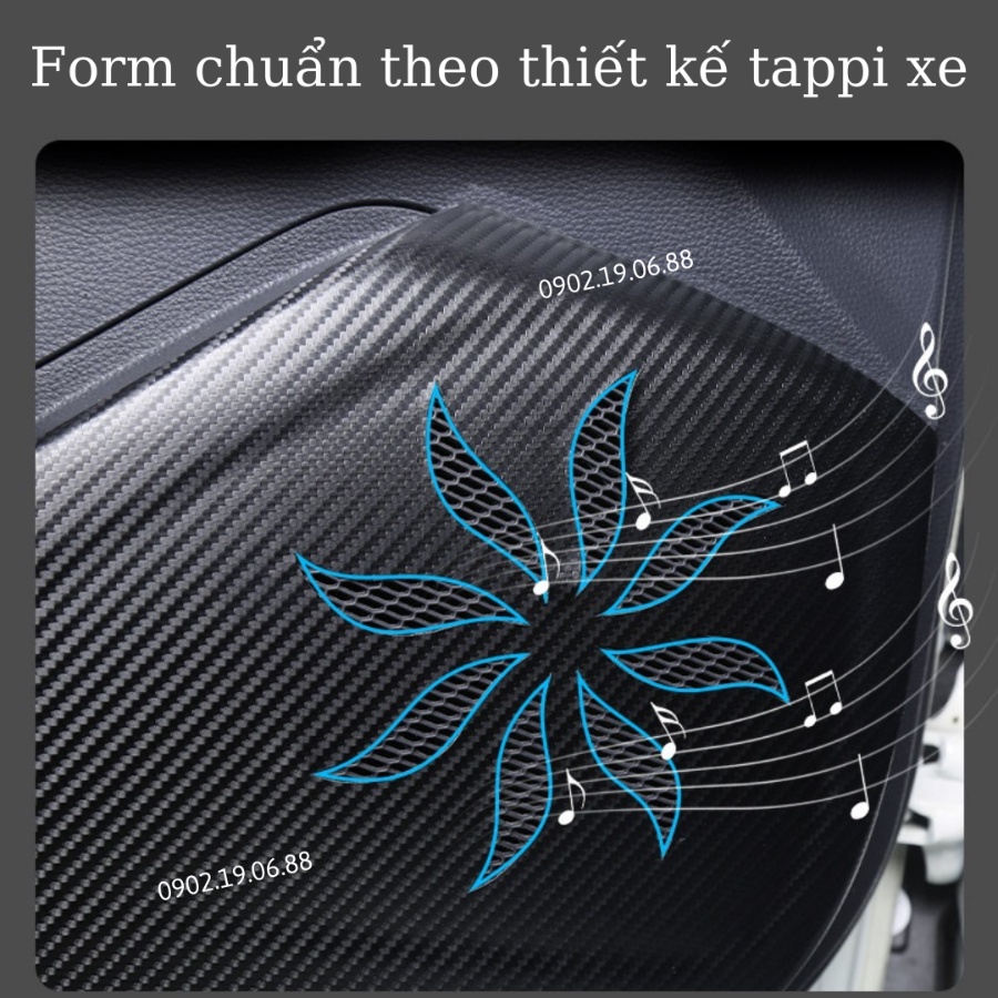 Miếng dán chống xước cửa xe hơi da Carbon Air Fiber đủ các loại dòng xe trên thị trường
