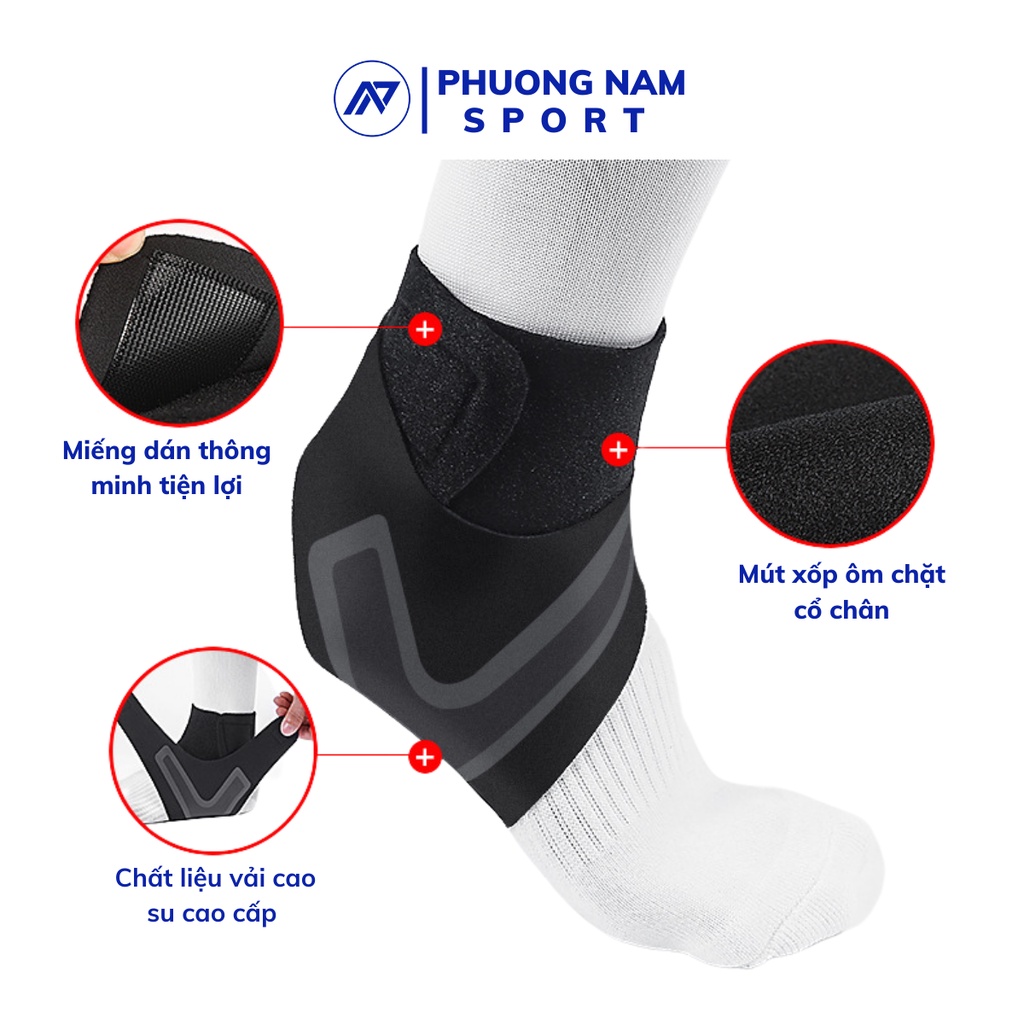 Băng Quấn Cổ Chân, Đai Bảo Vệ Mắt Cá, Bó Gót Chân Chính Hãng WINSTAR Thể Thao Đá Bóng Cầu Lông Bóng Rổ