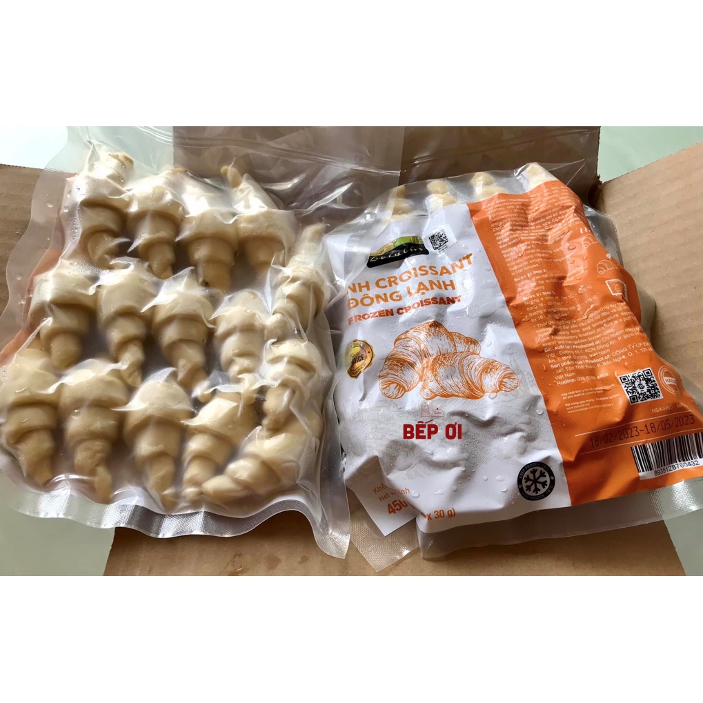 Bánh Croissant đông lạnh 30g/cái - gói 15 cái
