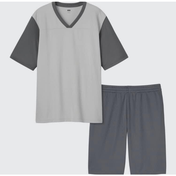 Bộ Thể Thao Nam Set Uniqlo ghi xám