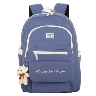 Balo học sinh cấp 2 hình gấu dễ thương thương hiệu miti mẫu 2019