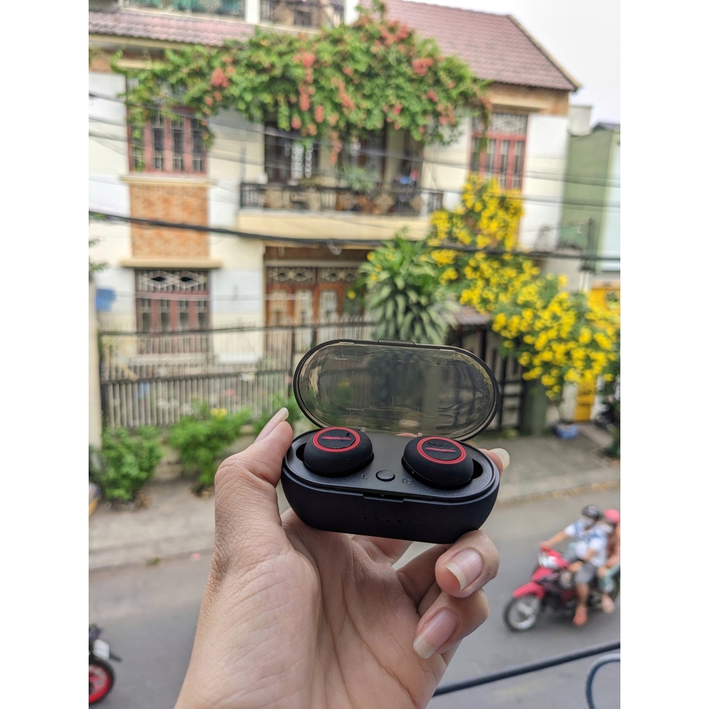 Tai Nghe bluetooth D76 5.0 TWs- Loa bass như Loa Thùng