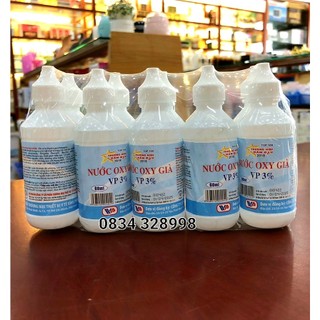 Nước oxy già Vĩnh Phúc 60ml 10 chai/ lốc