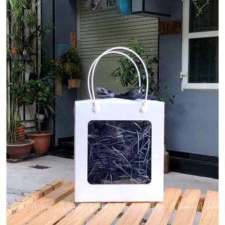 COMBO 25 CÁI - (N19xC21xR9)-Túi Quà/ Hộp Qùa TRẮNG Kiểu Đơn Giản Đựng Mứt Và Thực Phẩm Các Dịp Đặc Biệt