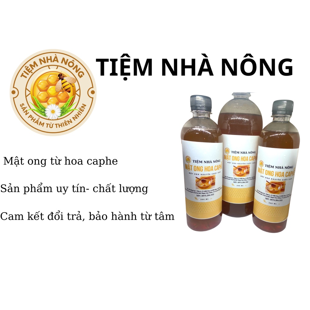 01 LÍT MẬT ONG HOA CÀ PHÊ ĐẮK LẮK- MẬT ONG NGUYÊN CHẤT 100%- SẢN PHẨM TỪ THIÊN NHIÊN