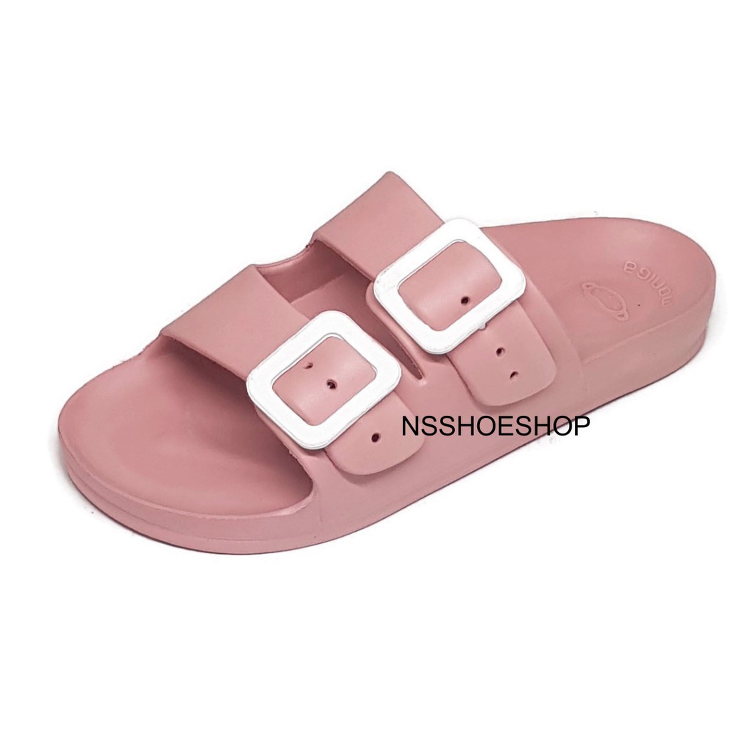 Dép nam/nữ đúc nguyên đôi hai quai khóa cách điệu siêu nhẹ, êm chân Thái Lan - Moniga 9SP