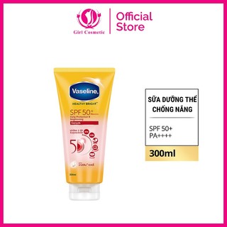 Sữa Dưỡng Thể Chống Nắng Trắng Da Vaseline 50X dưỡng trắng gấp 5 lần tuýp 300ml
