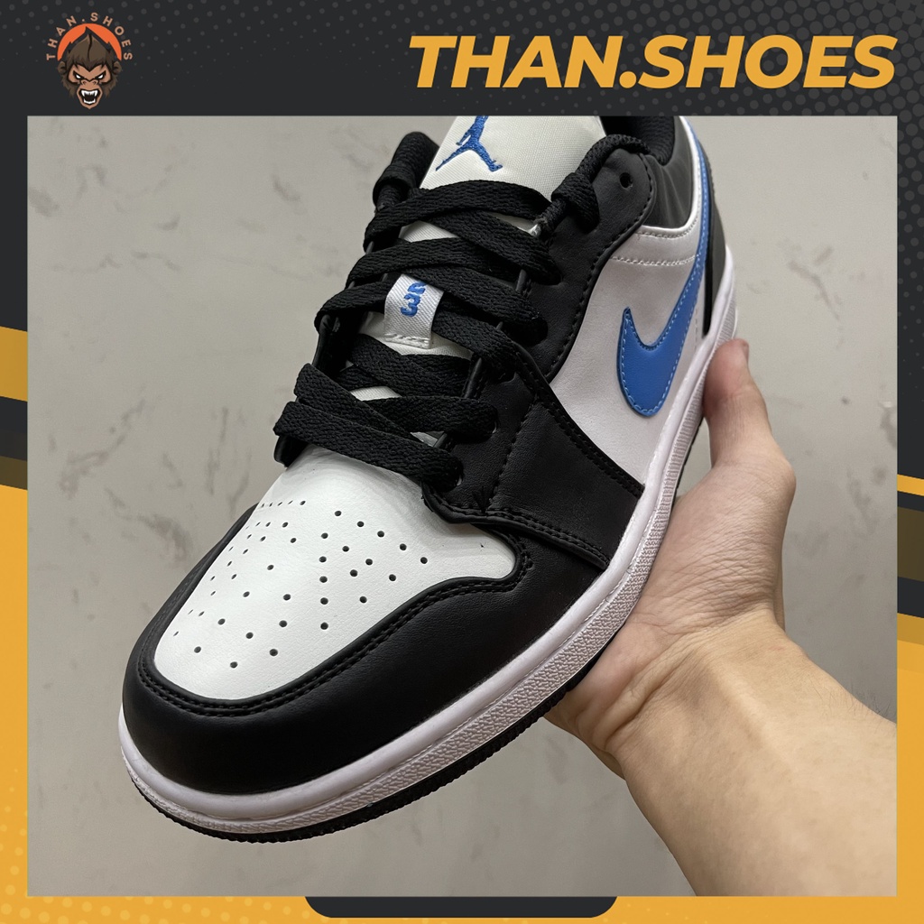 Giày Air JD1 Low University Blue, JD1 Thấp Đen Xanh - Than.Shoes