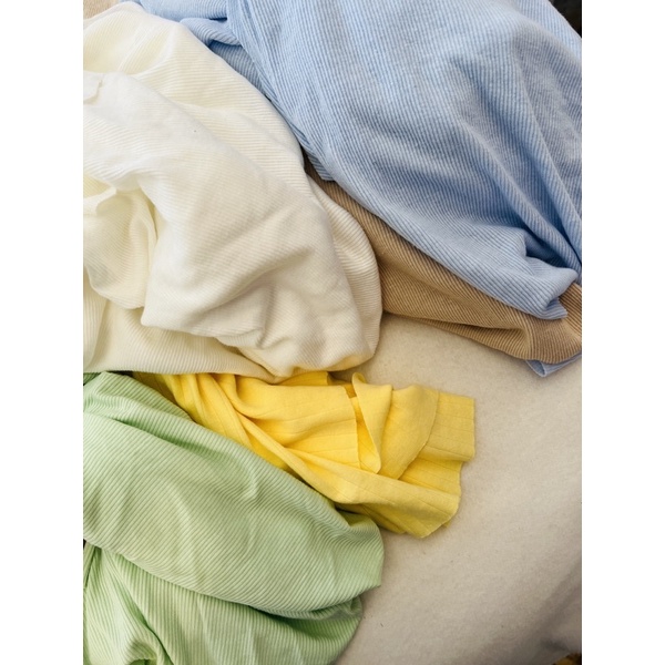 Vải thun tăm tông pastel