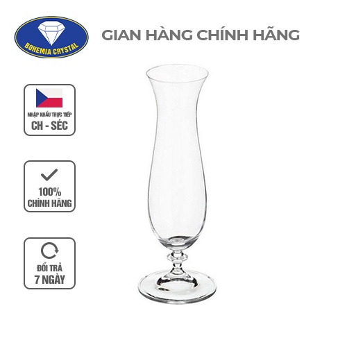 Lọ Hoa Crystalex PHA LÊ TIỆP BOHEMIA Bình Hoa Đẹp Dùng Trang Trí Phòng, Cắm Hoa, Quà Tặng Cao 23cm PTL00109