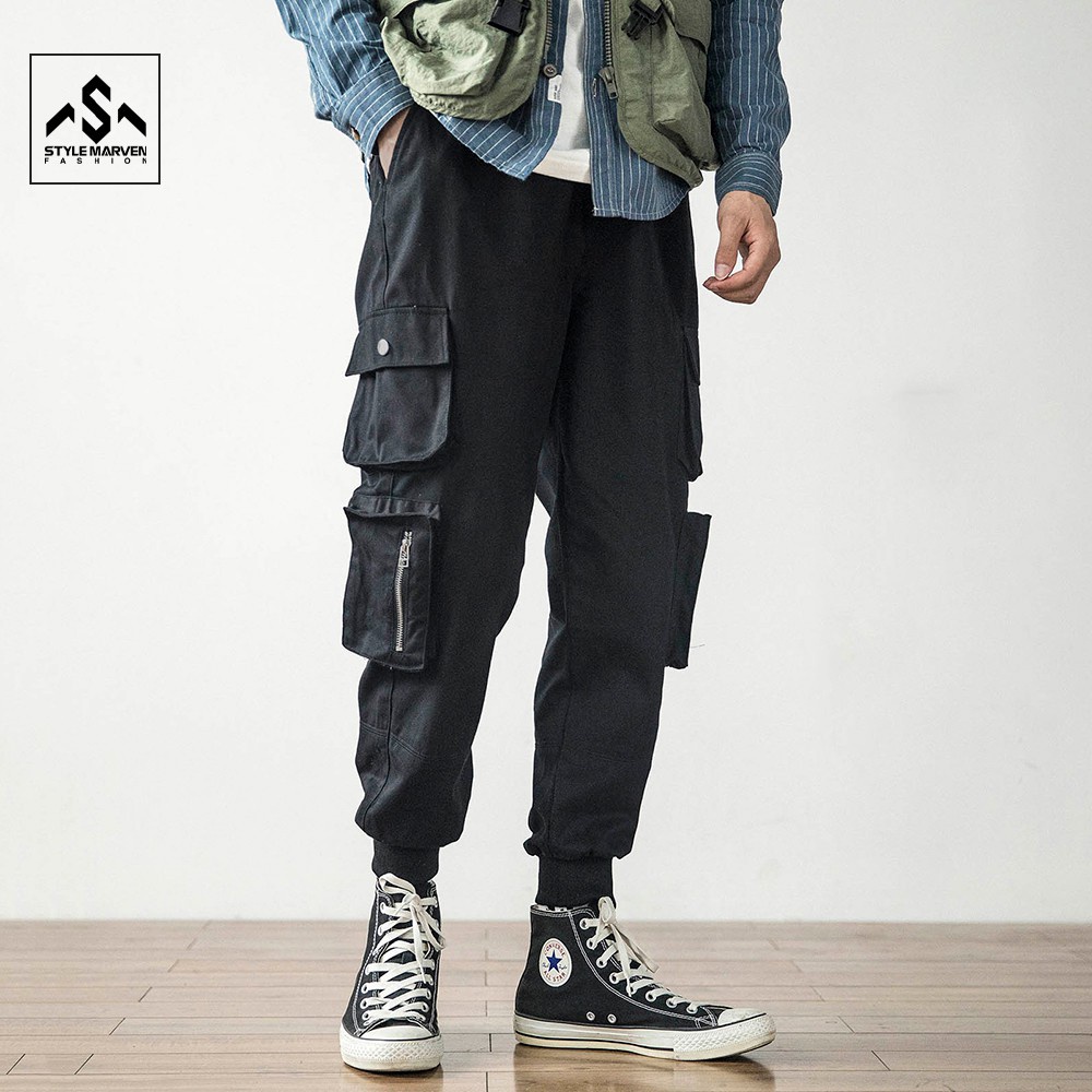 Quần jogger kaki nam túi hộp STYLE MARVEN phối khóa kéo thể thao năng động - QUAN SM027 | BigBuy360 - bigbuy360.vn
