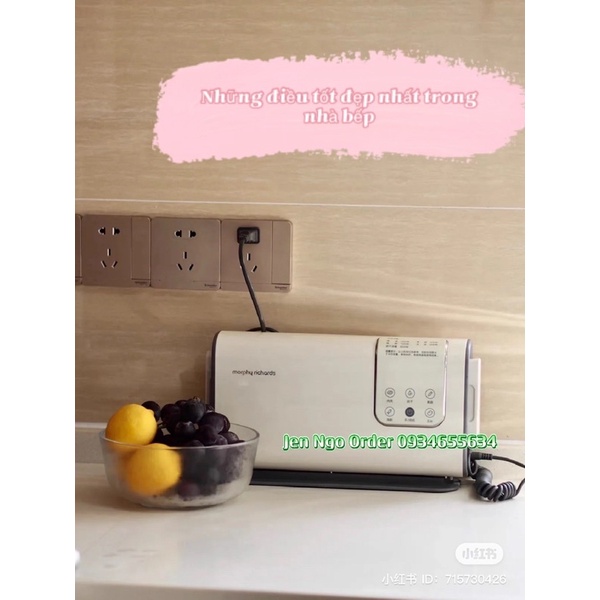 Khử khuẩn thực phẩm ozon bằng máy Morphy richards- Model MR2061