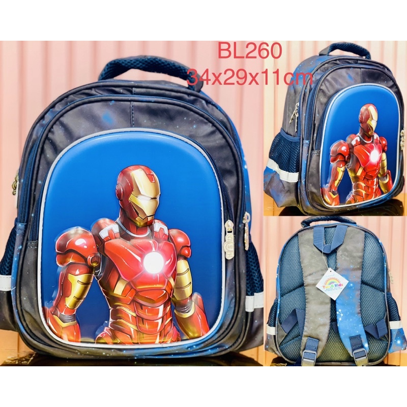 Balo cao cấp mẫu giáo lớn Ironman
