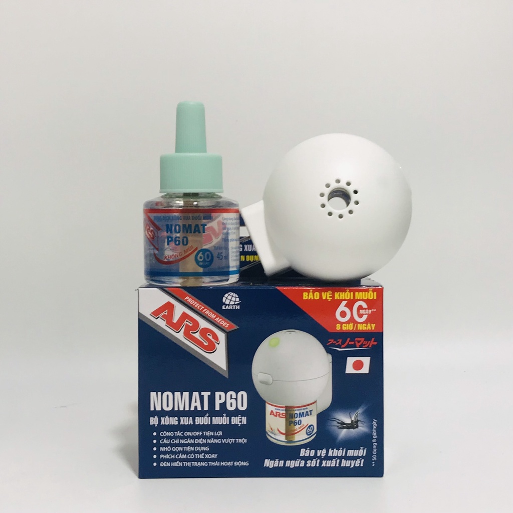 Bộ dung dịch máy xông xua đuổi muỗi điện ARS Nomat P60 - Thương hiệu số 1 Nhật Bản