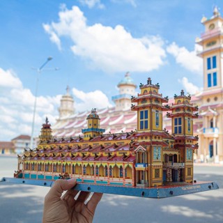 [kèm quà tặng] Mô Hình Kiến Trúc Tự Lắp Ráp Nhiều Mẫu Bằng Giấy Cao Cấp - TAYTA