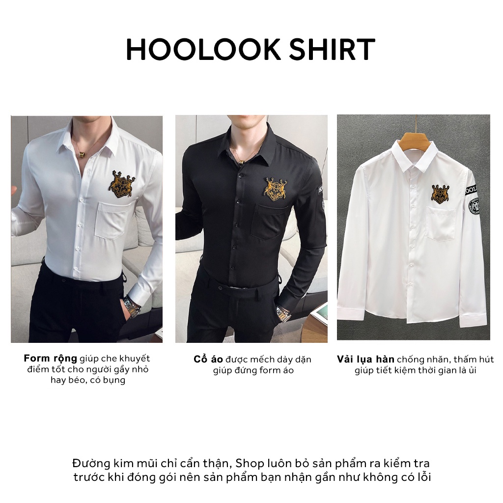 Áo sơ mi nam lụa HOOLOOK SHIRT - GS20