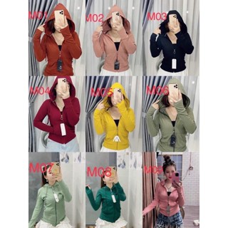  Áo khoác đi nắng nữ chất liệu thun gân loại 1,có nón to khóa kéo lên đỉnh đầu 