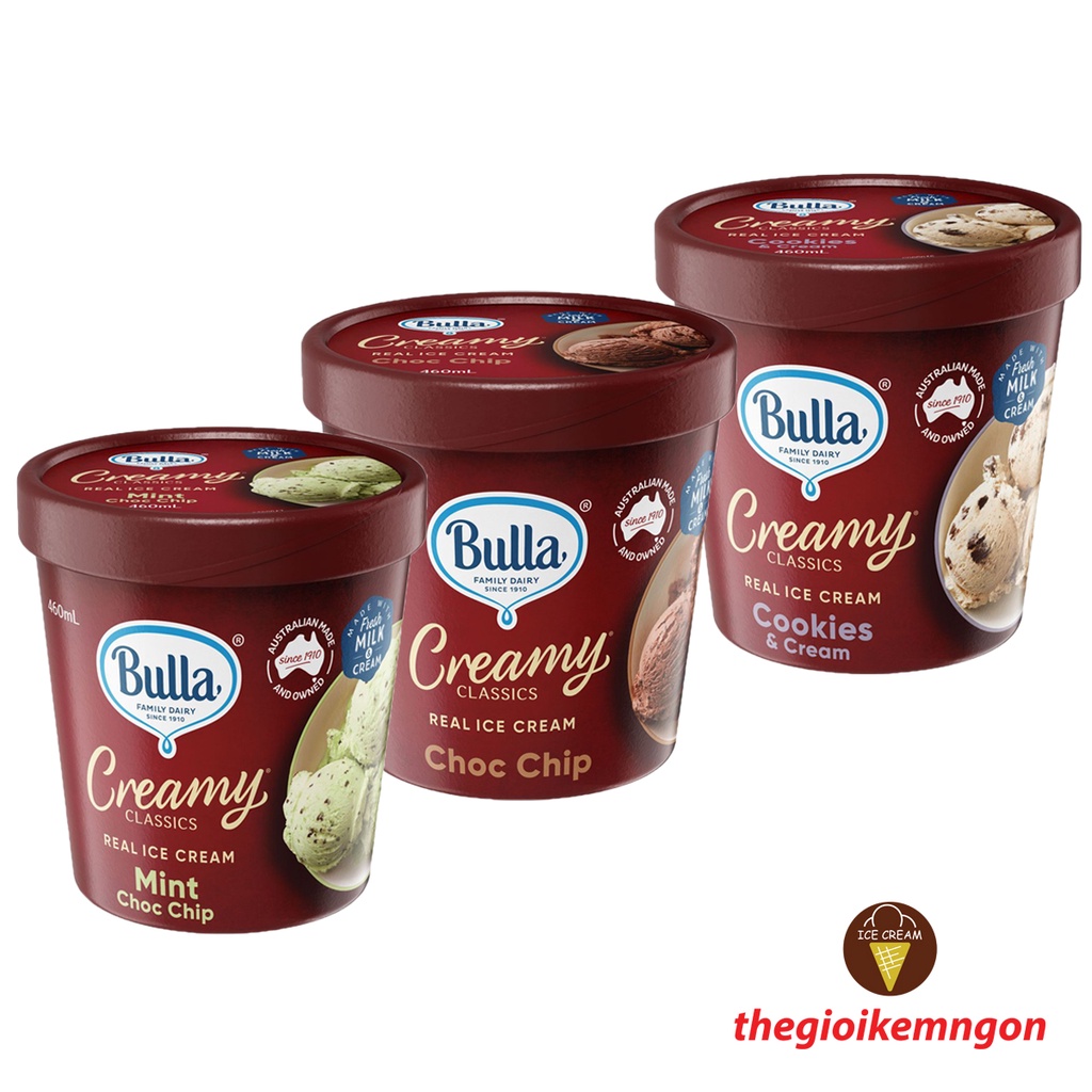 Kem hộp Bulla Creamy Classics (460ML)
