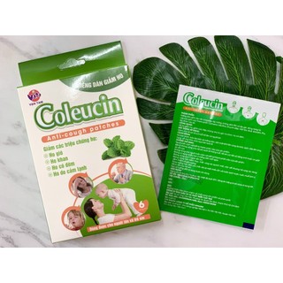 Miếng dán giúp giảm ho hiệu quả, giúp làm ấm phổi, hạn chế ho về đêm hiệu quả Coleucin