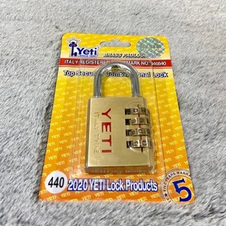 [Hỏa tốc HCM] Ổ khóa số YETI thân đồng thau nhiều kích thước - MSOFT