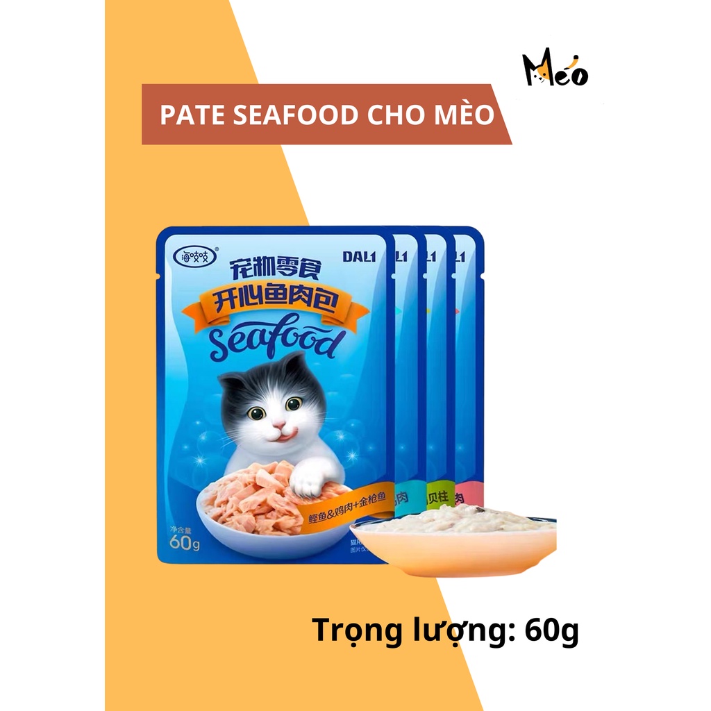 PATE SEAFOOD nhuyễn mịn cho meo meo