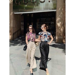 Áo lụa hoạ tiết