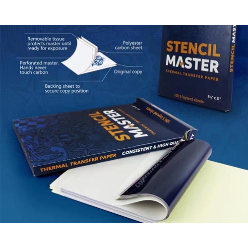 Giấy Scan hình xăm Stencil Master 100 tờ