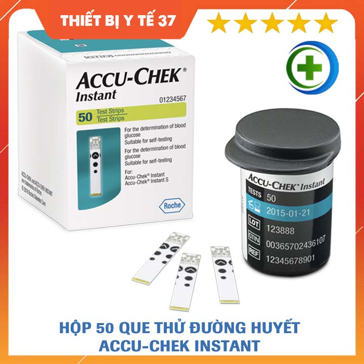 Que Thử Đường Huyết Accu-Chek Instant 50 que - Hàng Chính Hãng