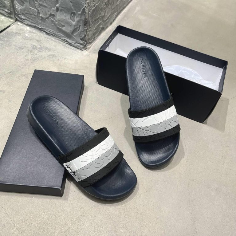 Dép Quai Ngang Chính Hãng Tommy Hilfiger Ramey Navy/Black 001 Shop Xám Store