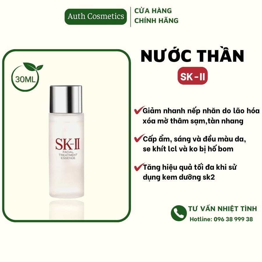 Nước thần Skii Sk2 SkII FACIAL TREATMENT ESSENCE 30ml Serum cấp ẩm phục hồi giảm nếp nhăn thâm sạm tàn nhang đều màu da