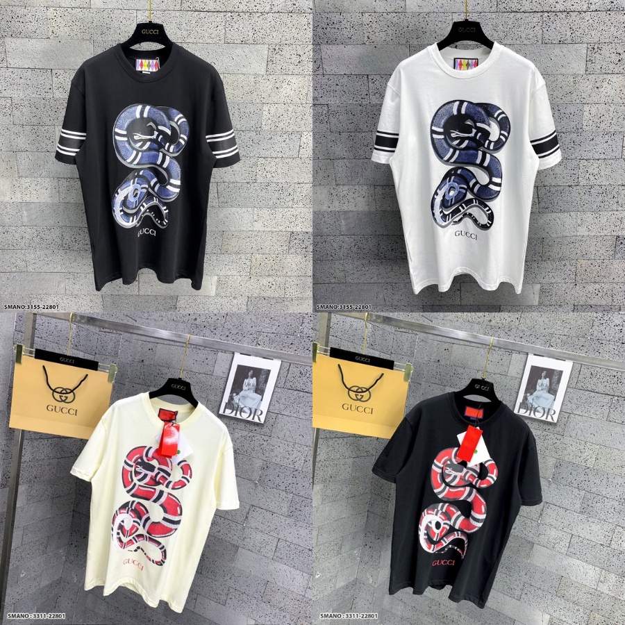 Áo phông nam GC hình con rắn siêu hot hit_Áo phông nam GC cao cấp chất cotton co giãn