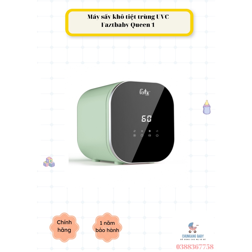 Máy tiệt trùng sấy khô UV Fatzbaby – QUEEN 1 MÀU XANH LÁ- FB4716CY