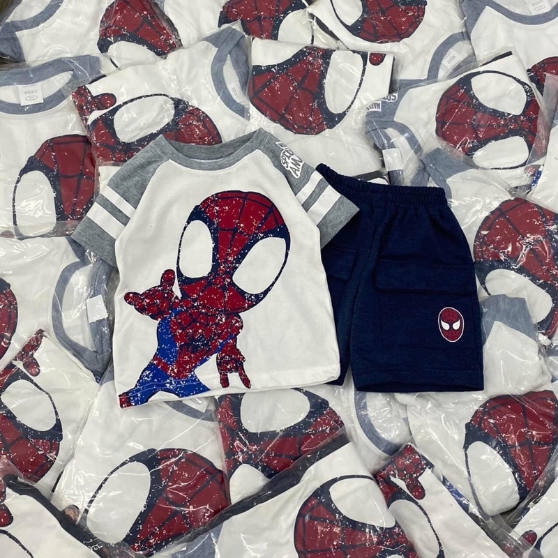 Set bộ bé trai hình người nhện spiderman