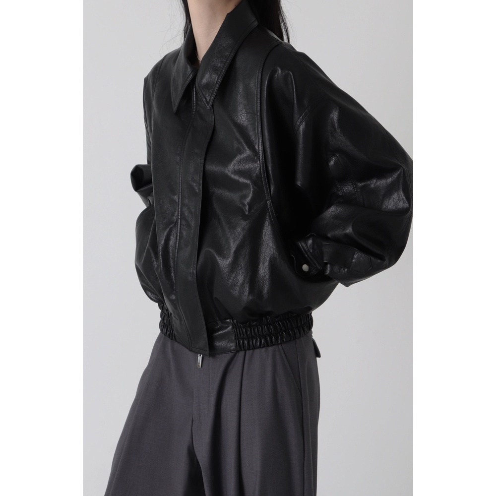 Áo khoác da bomber da pu bo chun